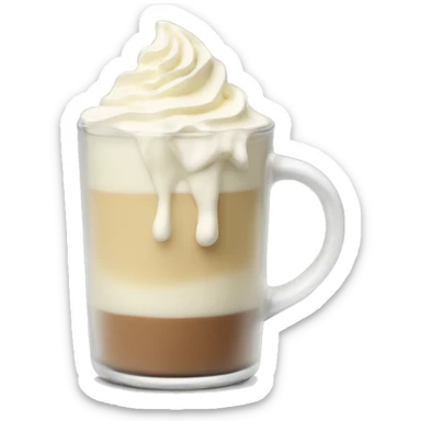 Hot white chocolate  sticker