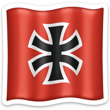 Swastika nazi flag sticker