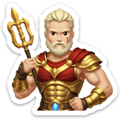 fight between Zeus and kratos  sticker