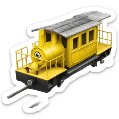 a little yellow narrow-gauge railway sticker