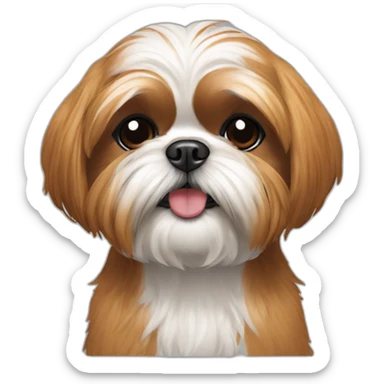 shihtzu laranja  sticker