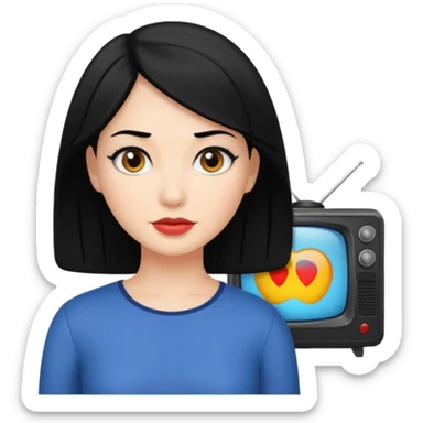 TV woman from Skividi toilet sticker