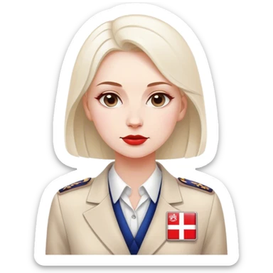 patriot polish european woman simple patriot politician modern fascist poland traditional sticker