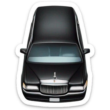 Limousine in Mexico with palm trees sticker