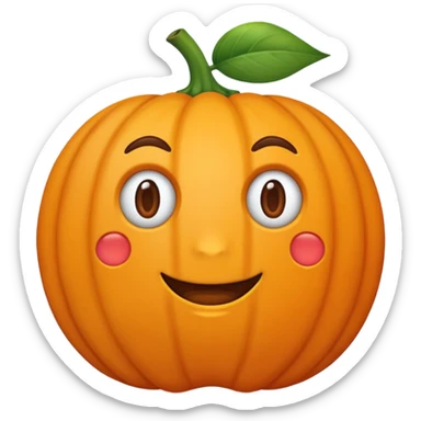 Hace la fruta damasco sticker