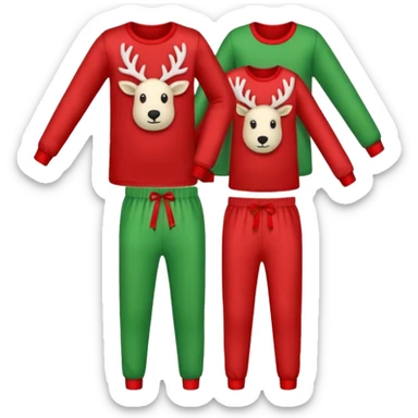 xmas pajamas unisex sticker