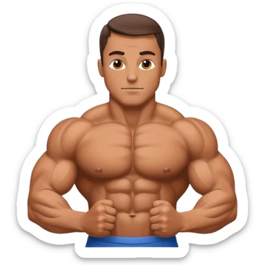Bodybuilder sticker