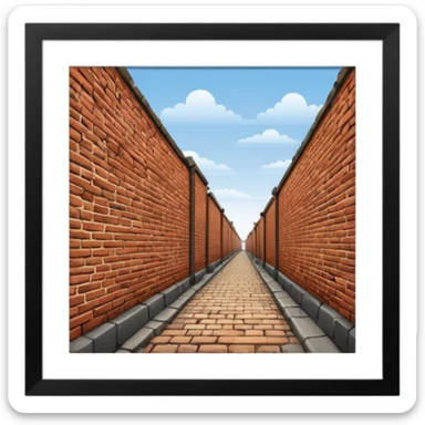 wall of streets sticker