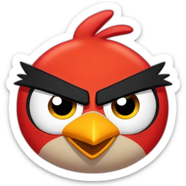 Angry birds red sticker