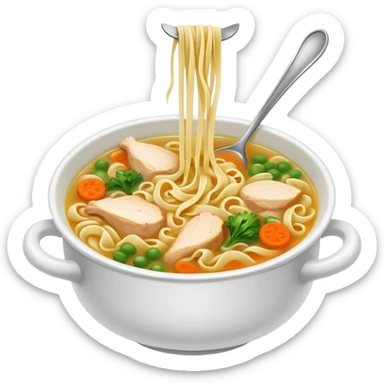 Chicken noodle soup  sticker