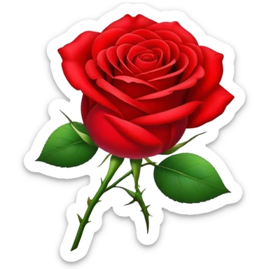 Red rose symbol of the Social Democratic Party of Germany sticker