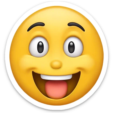 I want a sarcastic looking emoji that also is goofy.  sticker