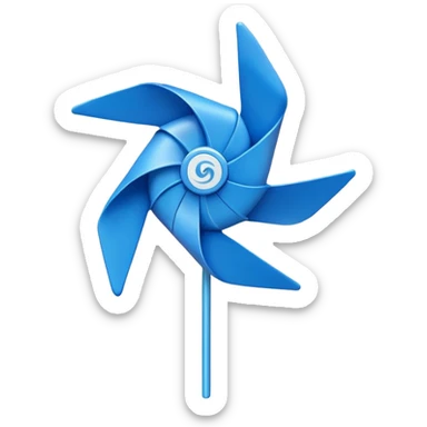 Cap with pinwheel sticker