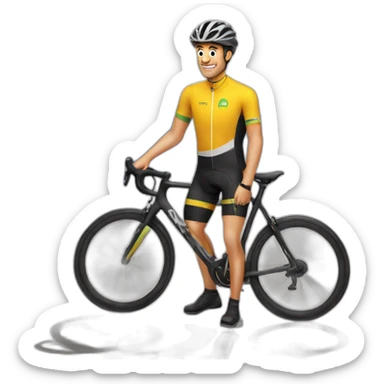 cyclist in albacete sticker