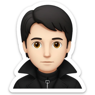 whiteman in blackcoat sticker