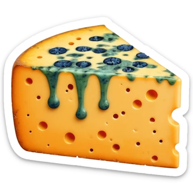 moldy orange cheese s sticker