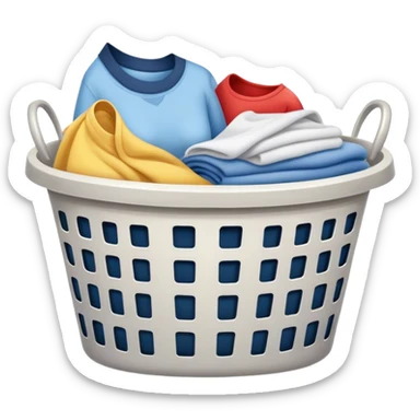 Laundry basket sticker