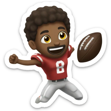 Caleb Williams throwing a football sticker