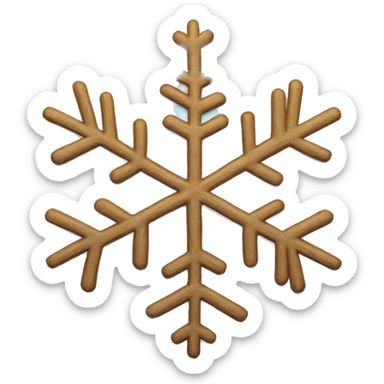 Snowflake sticker
