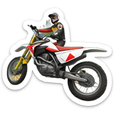 hitler on motocross sticker