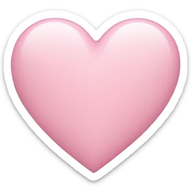 Light pink heart sticker