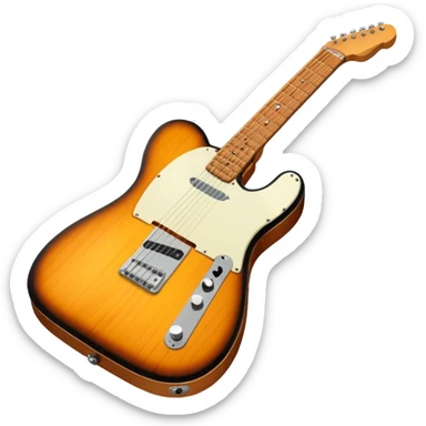 Guitare télécaster sticker