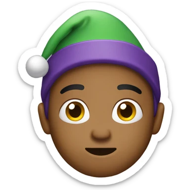 purple christmas emojis sticker