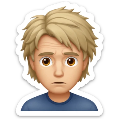 a dude with a mental disorder sticker