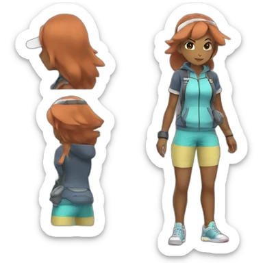 Serena Pokemon Trainer sticker