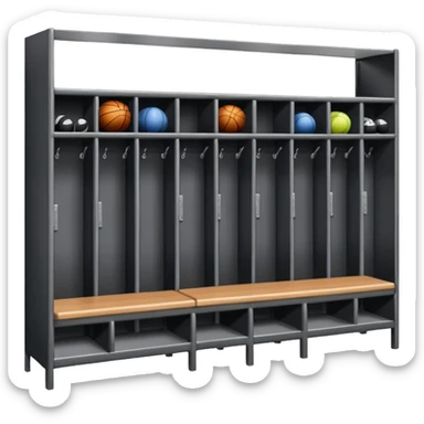 School gym class locker room sticker