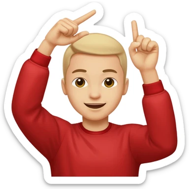 Please can you make a smirking face with dabbing arma sticker