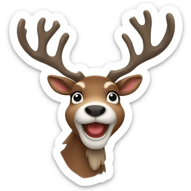 reindeer  sticker