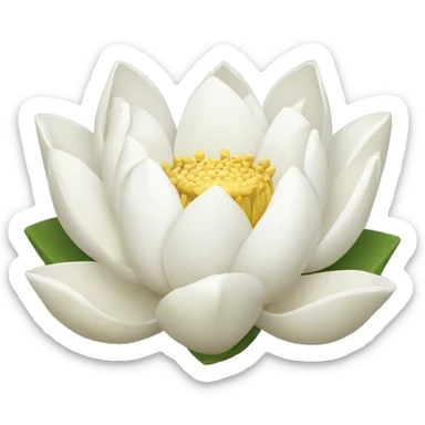 White lotus sticker