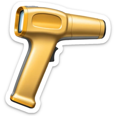 Hand-held metal scanner  sticker