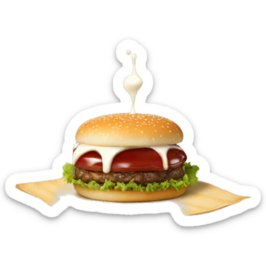 burguer sauce from calvé sticker