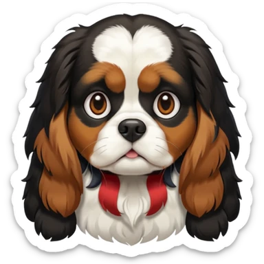Chienne King charles sticker
