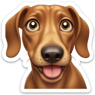 crying weiner dog sticker