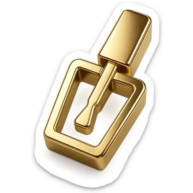 nail polish bottle logo, luxury style, gold accents, sleek design, suitable for a nail paint brand, no text sticker