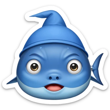 Un tuna tung Saur con cabeza emoji triztr sticker
