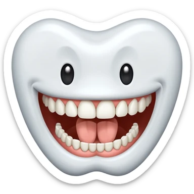 Make the canine teeth longer sticker