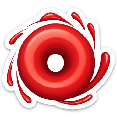 🌌 in red  sticker