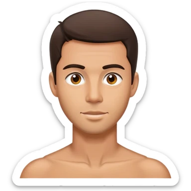 Brunette male in Vietnam  sticker