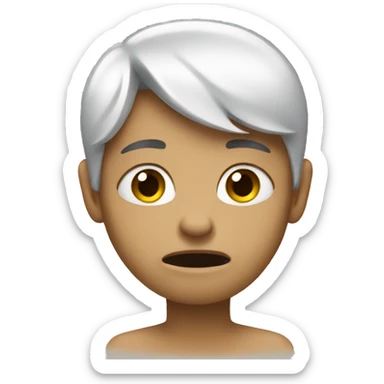 The artist is crying  sticker