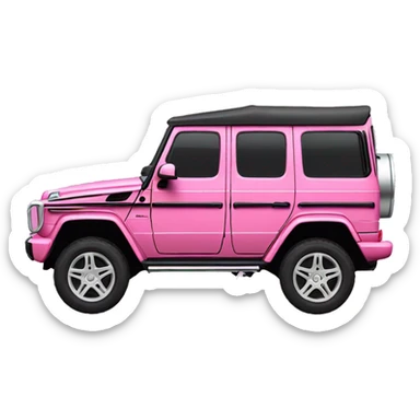 pink g wagon sticker