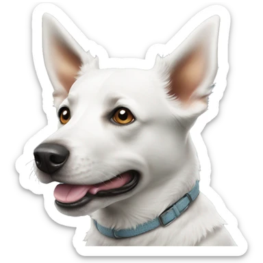 white australian cattle dog sticker