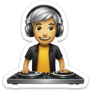 DJ platine sticker