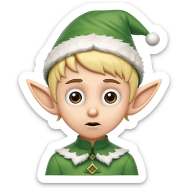 Worries elf on the shelf sticker