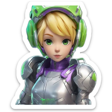 Ants 3D color lemon green and purple neon streetwear cybertech smart Futuristic cyber AR/VR point from him up doing a moonwalker sticker