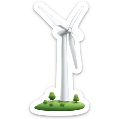Wind turbine sticker