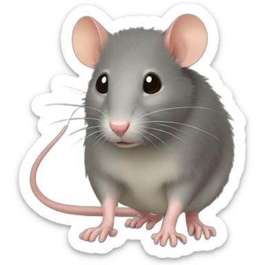 Rat des champs sticker